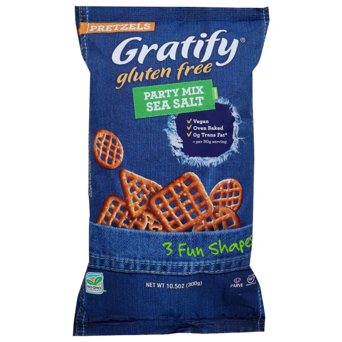 GRATIFY: Mix Party Pretzel Ssalt, 10.5 oz