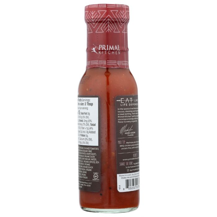 PRIMAL KITCHEN: Organic And Unsweetened Classic Bbq Sauce, 8.5 oz