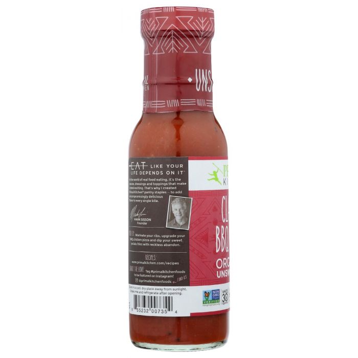 PRIMAL KITCHEN: Organic And Unsweetened Classic Bbq Sauce, 8.5 oz