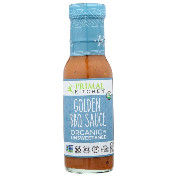 PRIMAL KITCHEN: Organic And Unsweetened Golden Bbq Sauce, 8.5 oz