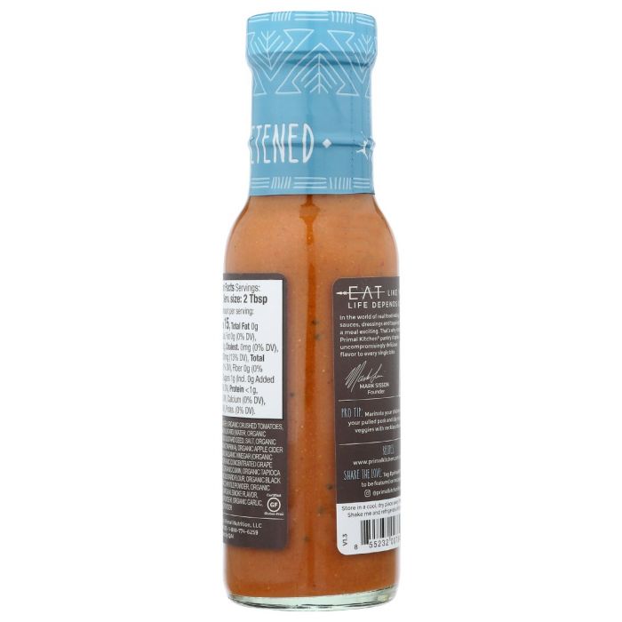 PRIMAL KITCHEN: Organic And Unsweetened Golden Bbq Sauce, 8.5 oz