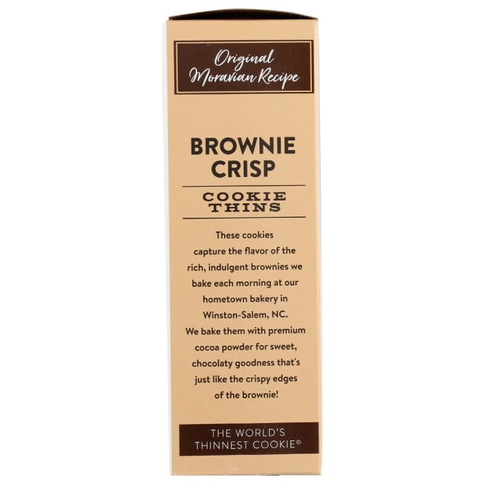 DEWEYS BAKERY: Brownie Crisp Moravian Style Cookie Thins, 9 oz