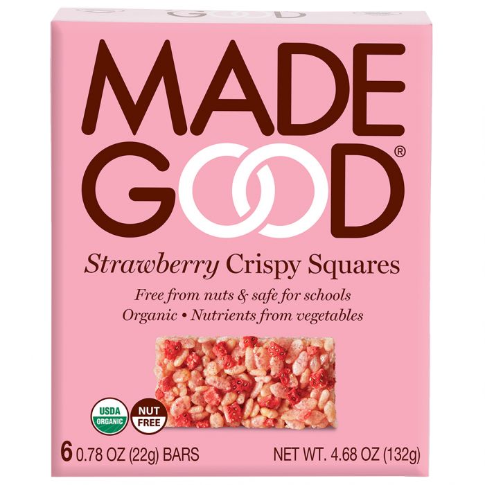 MADEGOOD: Rice Crispy Stwbry Square, 4.68 oz