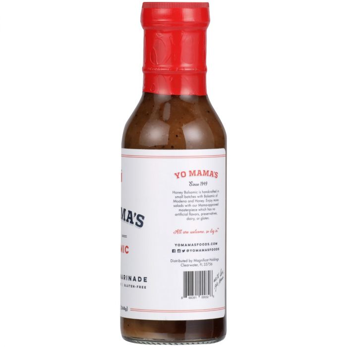 YO MAMAS FOODS: Honey Balsamic Dressing And Marinade, 13 oz