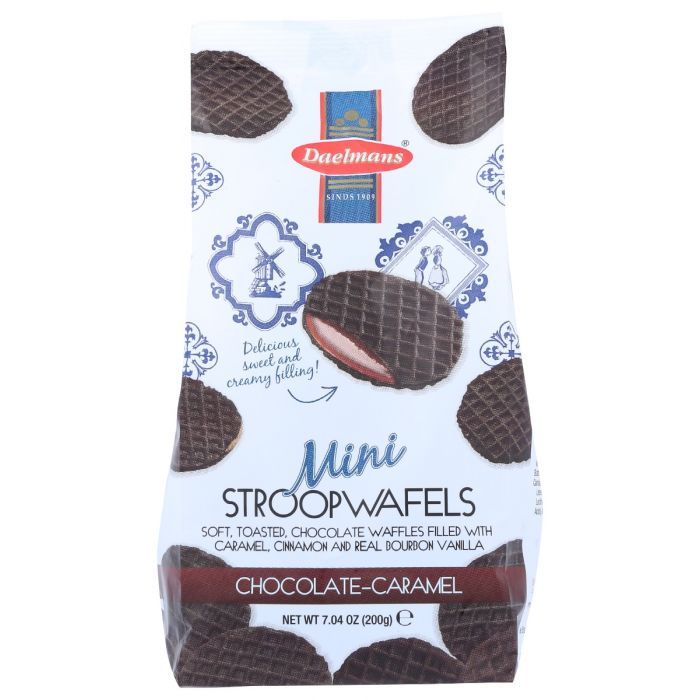 DAELMANS: Wafer Crml Choc Min Strp, 7.04 oz