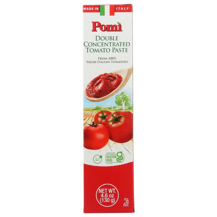 POMI: Tomato Paste Dbl Tube, 4.6 oz