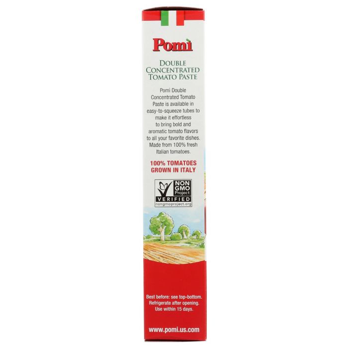 POMI: Tomato Paste Dbl Tube, 4.6 oz