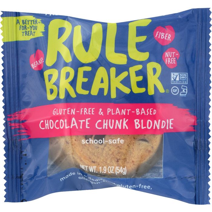 RULE BREAKER SNACKS: Chocolate Chunk Blondie Brownie, 1.9 oz