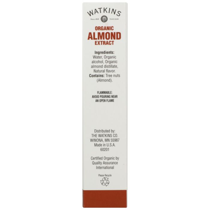 WATKINS: Organic Almond Extract, 2 fo