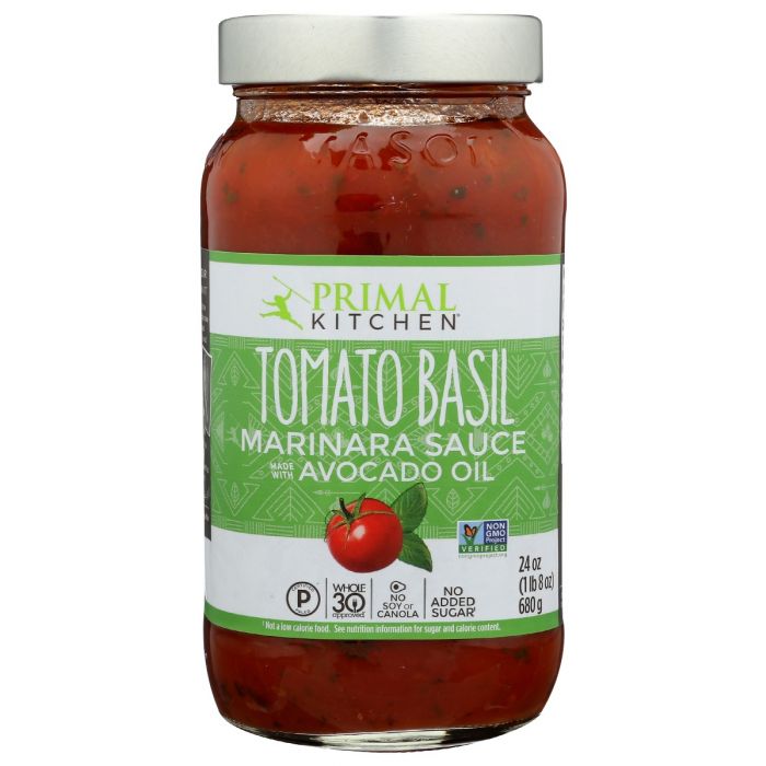 PRIMAL KITCHEN: Tomato Basil Marinara Sauce, 24 oz