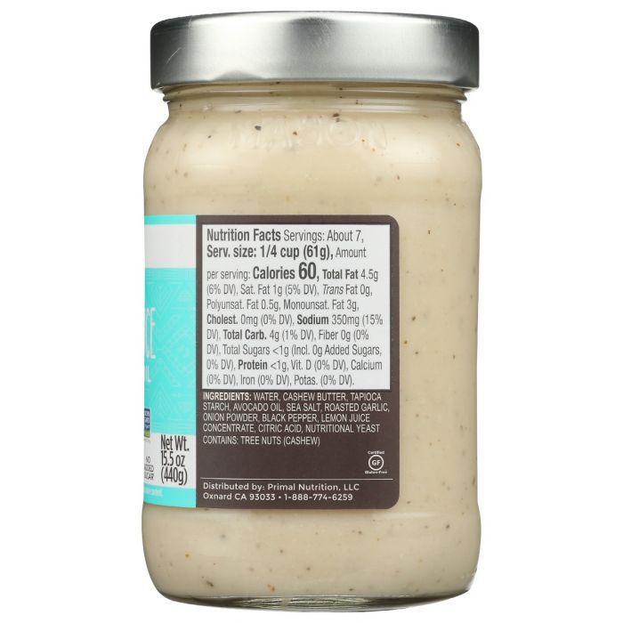 PRIMAL KITCHEN: No Dairy Alfredo Sauce, 15.5 oz