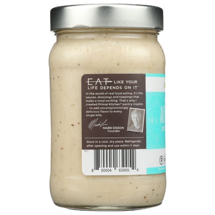 PRIMAL KITCHEN: No Dairy Alfredo Sauce, 15.5 oz