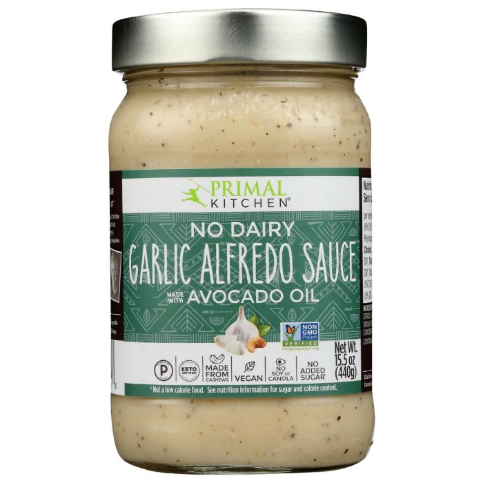 PRIMAL KITCHEN: No Dairy Garlic Alfredo Sauce, 15.5 oz