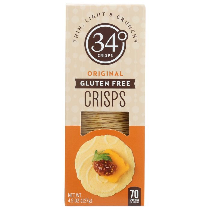 34 DEGREES: Crisps Bread Original Gf, 4.5 oz