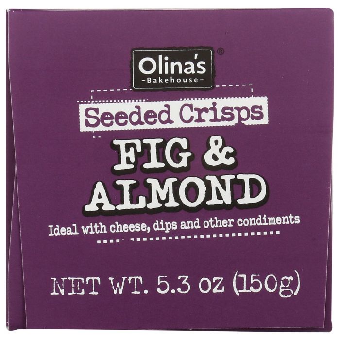 OLINAS BAKEHOUSE: Fig & Almond Seeded Crisps, 5.3 oz