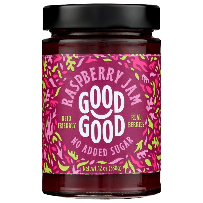 GOOD GOOD: Jam Raspberry Sweet, 12 oz