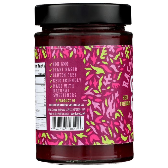 GOOD GOOD: Jam Raspberry Sweet, 12 oz