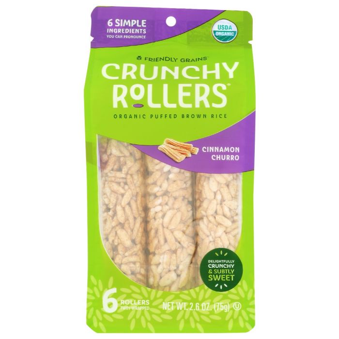 FRIENDLY GRAINS: Churros Crnch Roll Pouch, 2.6 oz