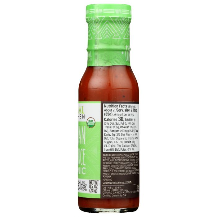 PRIMAL KITCHEN: Organic Hawaiian Style Bbq Sauce, 8.5 oz