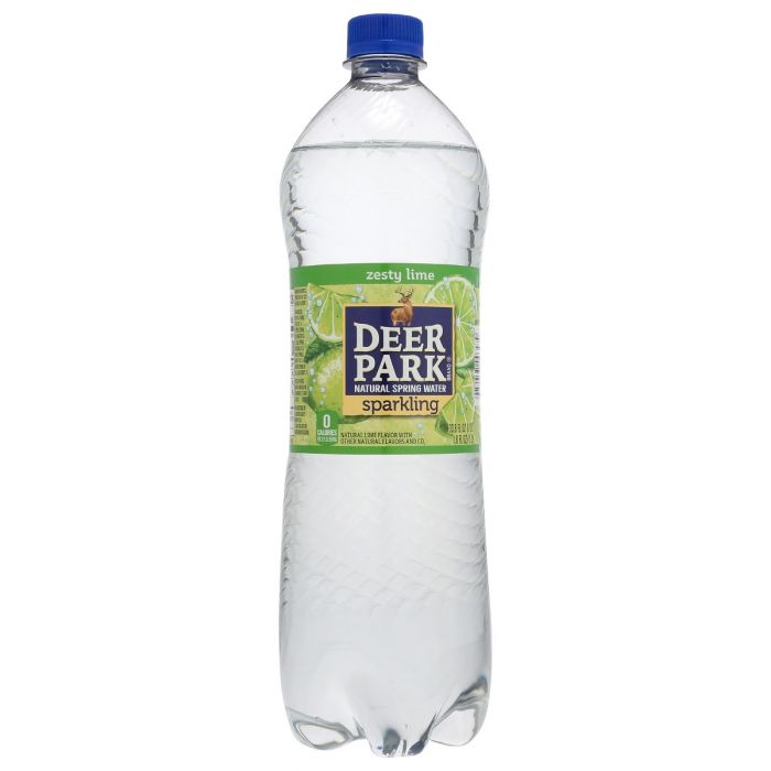 DEER PARK: Zesty Lime Sparkling Water, 33.8 fo