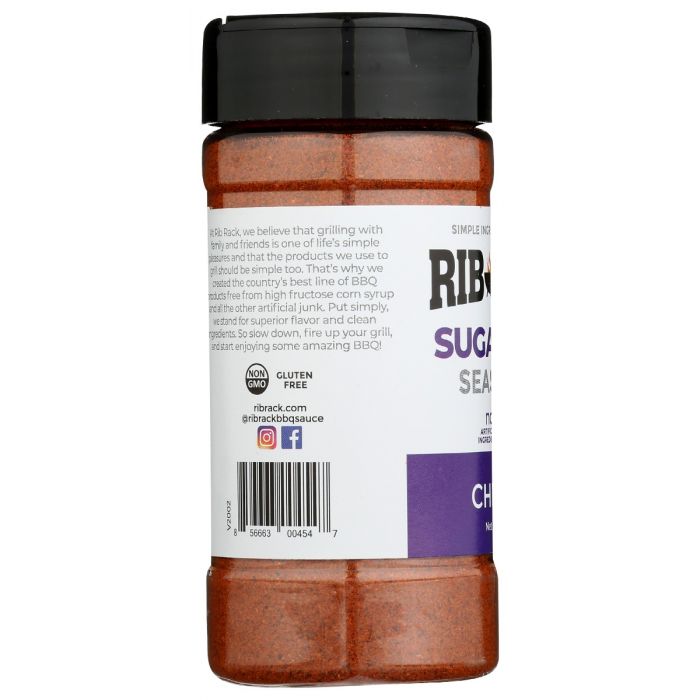 RIB RACK: Chipotle Sugar Free Seasoning, 5.5 oz