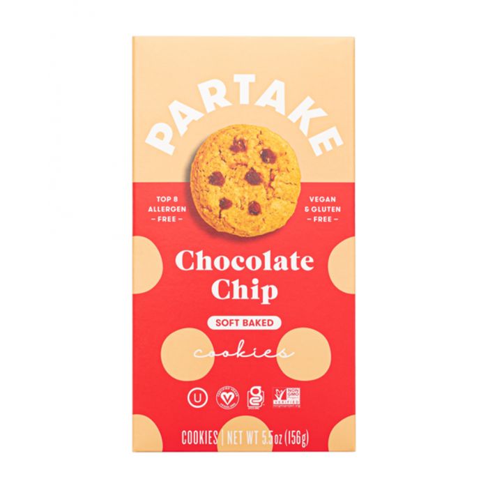 PARTAKE FOODS: Soft Baked Chocolate Chip Cookies, 5.5 oz