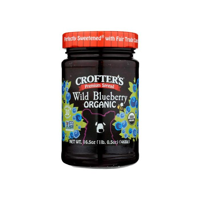 CROFTERS: Organic Wild Blueberry Premium Spread, 16.5 oz