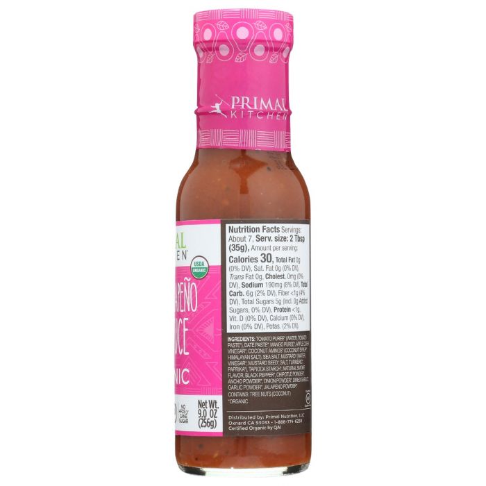 PRIMAL KITCHEN: Organic Mango Jalapeno Bbq Sauce, 9 oz