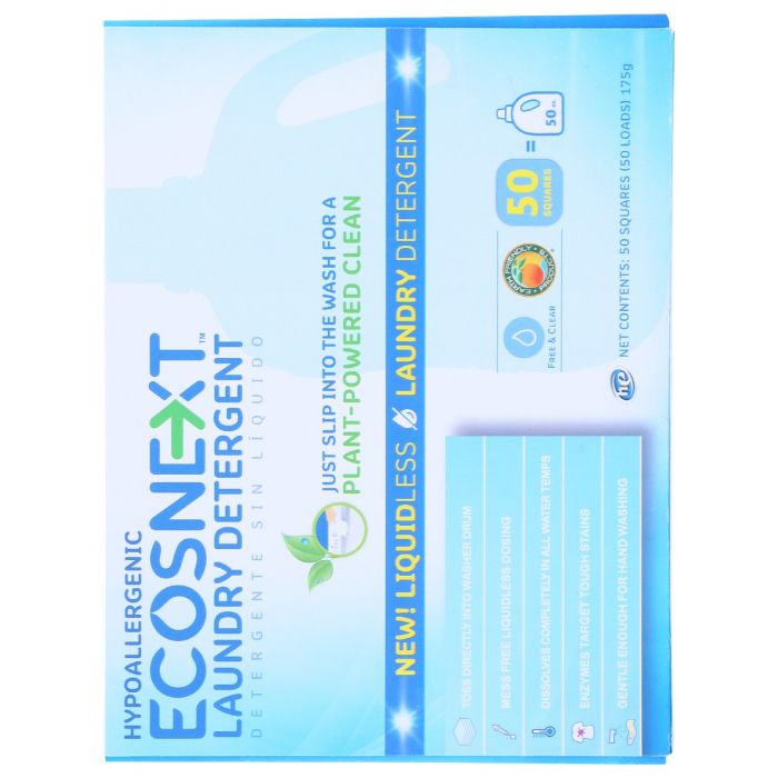 ECOS: Next Liquidless Laundry Detergent Free And Clear, 50 ea