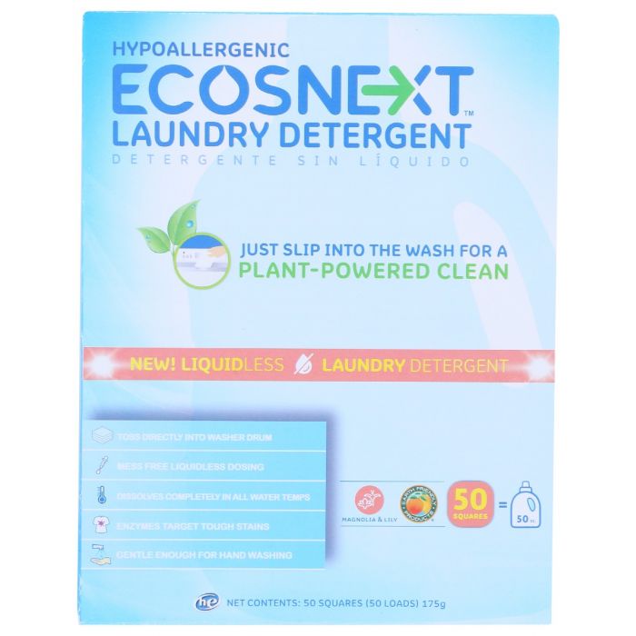 ECOS: Next Liquidless Laundry Detergent Magnolia And Lily, 50 ea