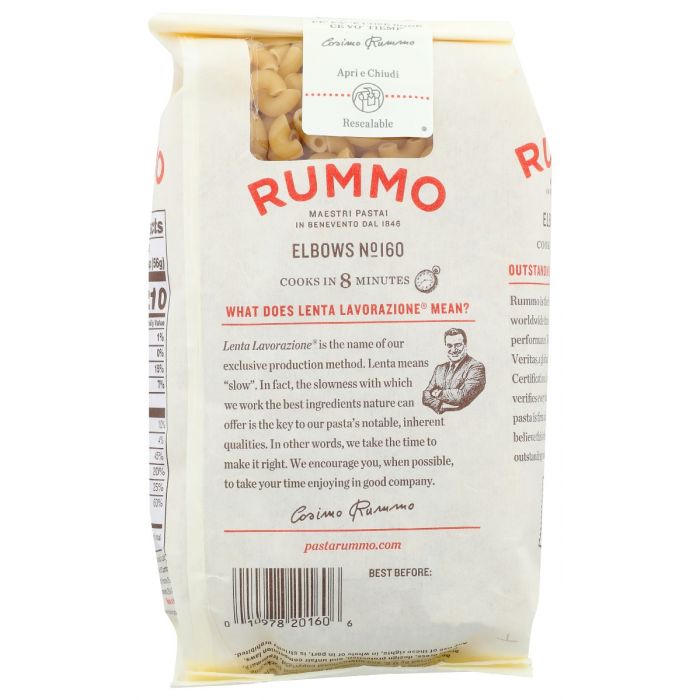 RUMMO: Classic Elbow Pasta, 1 lb