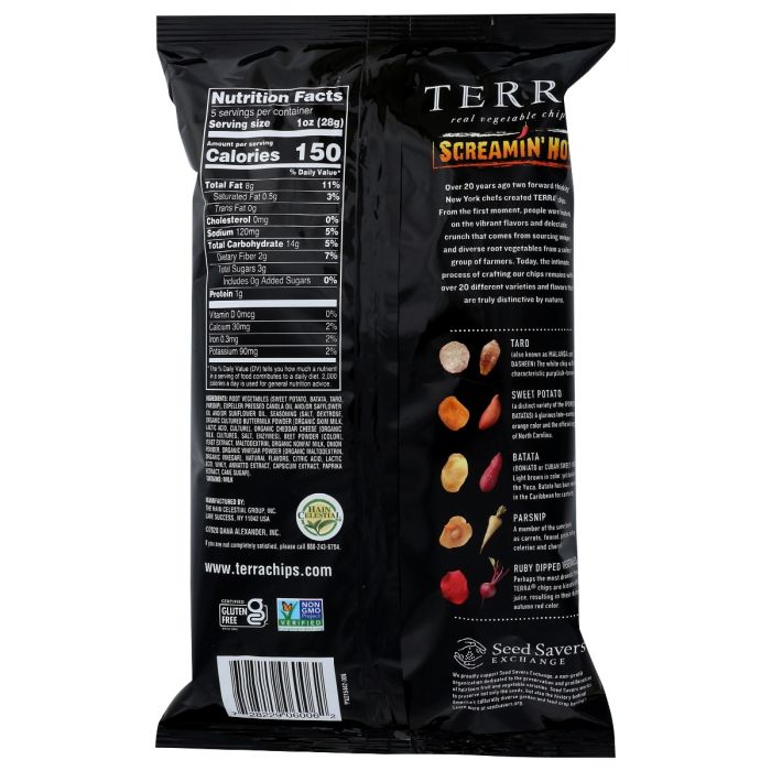 TERRA CHIPS: Screamin Hot Chips, 5 oz