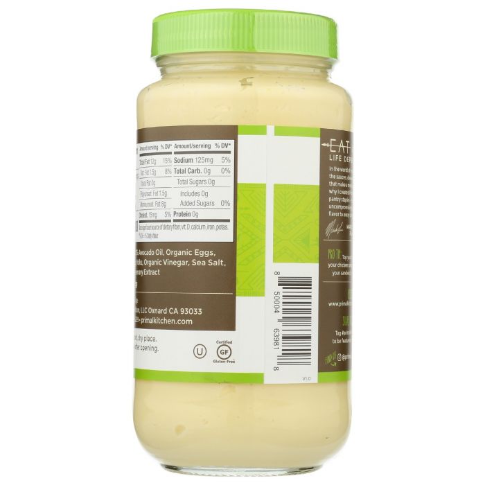 PRIMAL KITCHEN: Mayo With Avocado Oil, 24 oz