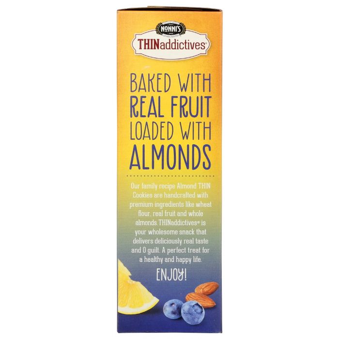 NONNIS: Thins Lmon Blebrry Almnd, 4.4 oz