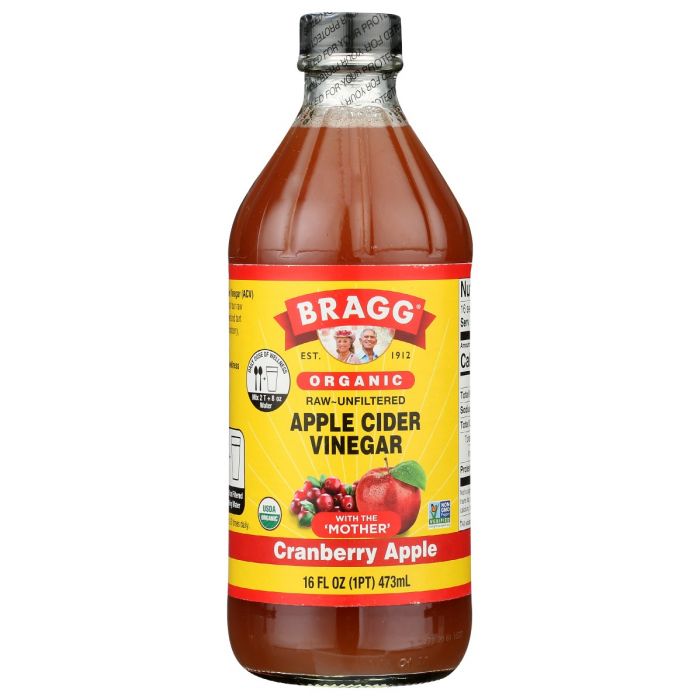 BRAGG: Organic Cranberry Apple Apple Cider Vinegar, 16 oz