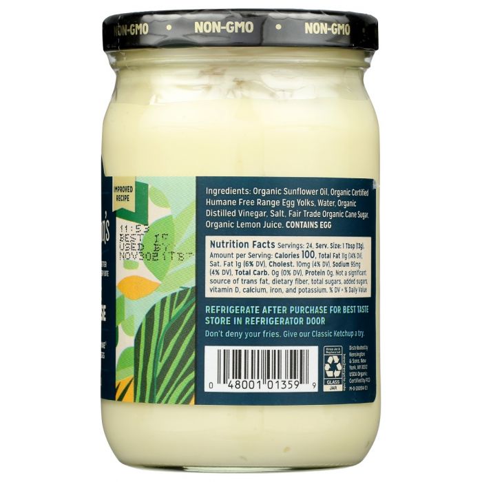 SIR KENSINGTONS: Organic Mayonnaise, 12 oz