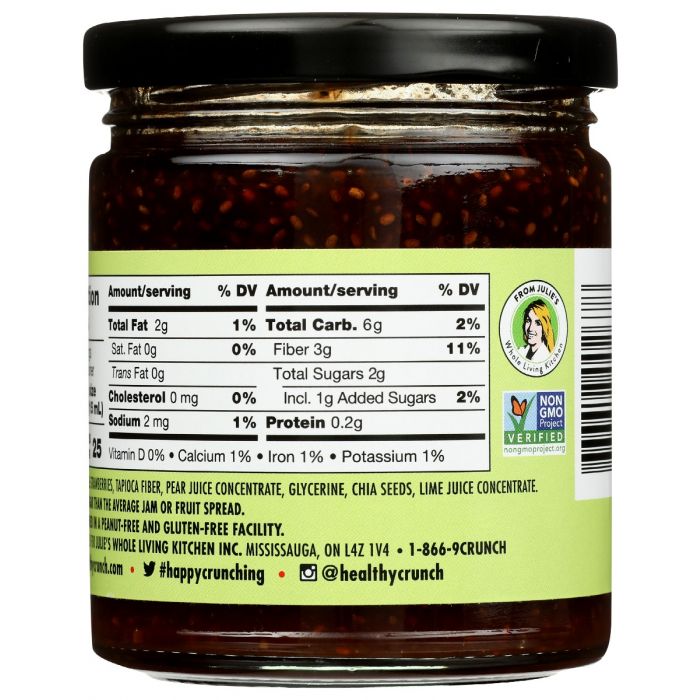 HEALTHY CRUNCH: Keto Strawberry Chia Jam, 7.77 oz