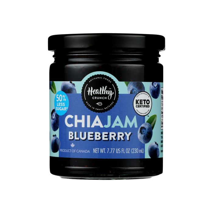 HEALTHY CRUNCH: Keto Blueberry Chia Jam, 7.77 oz