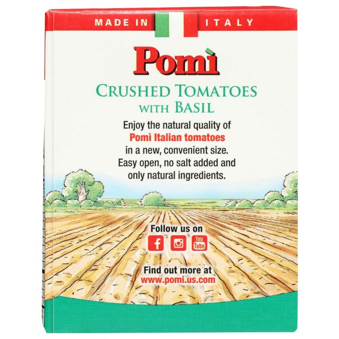 POMI: Crushed Tomatoes With Basil, 13.8 oz