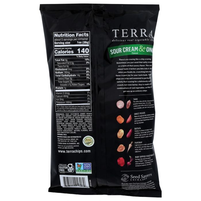 TERRA CHIPS: Sour Cream And Onion Chips, 5 oz