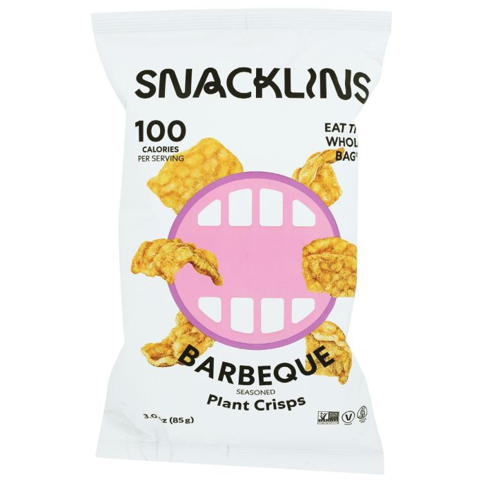 SNACKLINS: Barbeque Seasoned Plant Crisps, 3 oz