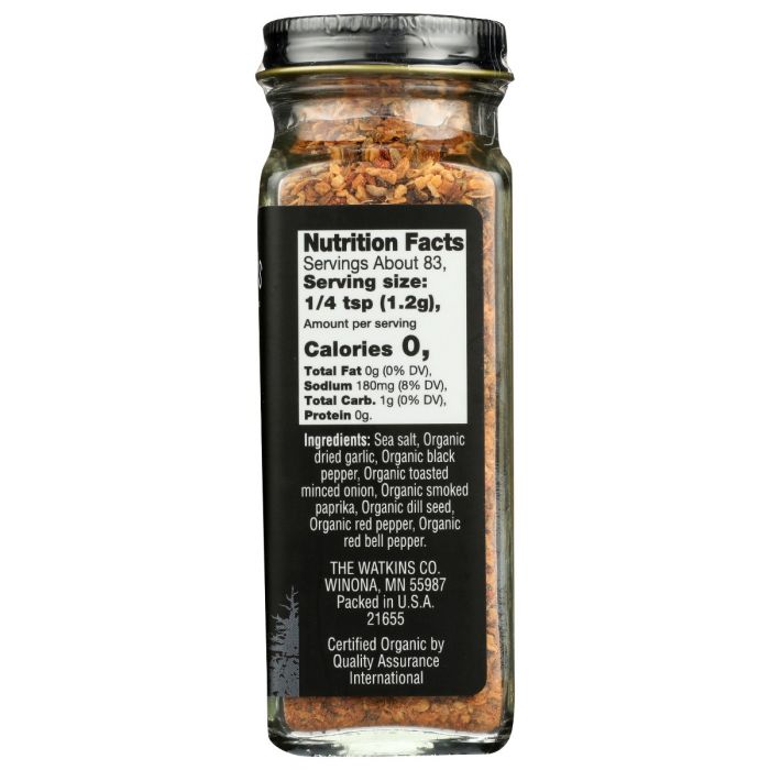 WATKINS: 1868 Organic Grilling Seasoning Steak, 3.5 oz