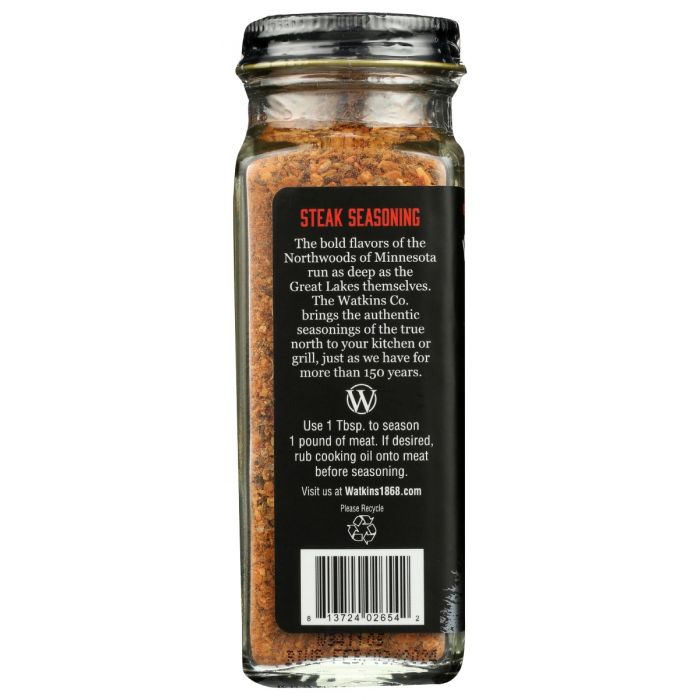 WATKINS: 1868 Organic Grilling Seasoning Steak, 3.5 oz