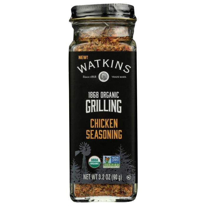 WATKINS: 1868 Organic Grilling Chicken Seasoning, 3.2 oz