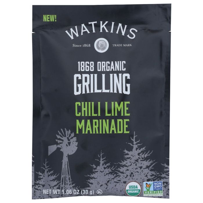 WATKINS: 1868 Organic Grilling Chili Lime Marinade, 1.06 oz