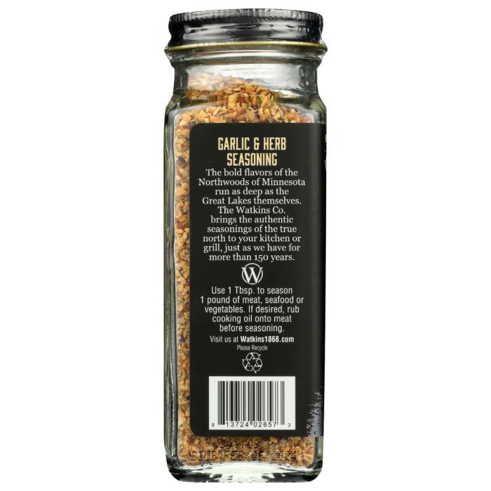 WATKINS: 1868 Organic Grilling Garlic And Herb Seasoning, 2.9 oz