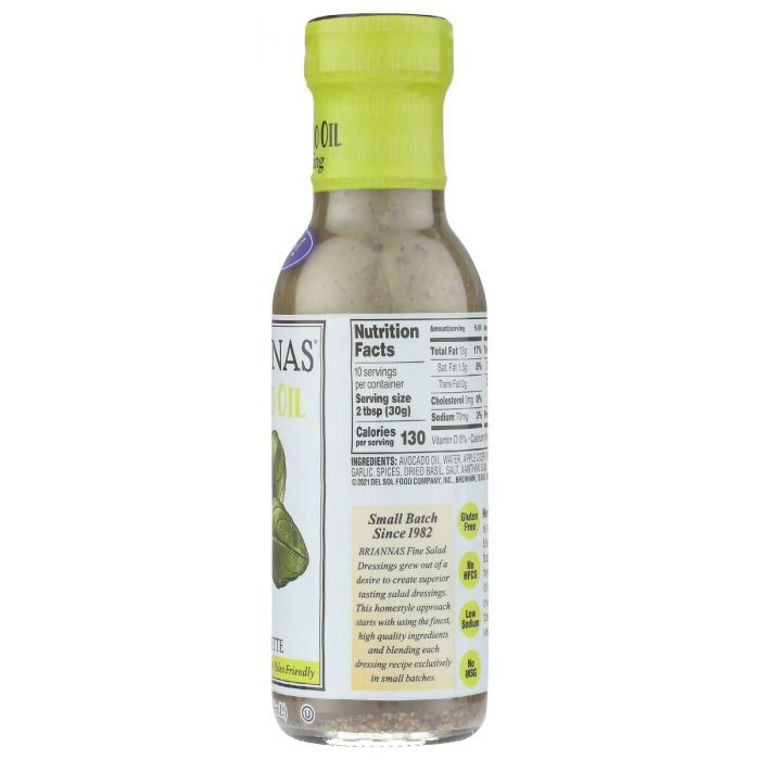 BRIANNAS: Herb Vinaigrette Avocado Oil Dressing, 10 oz