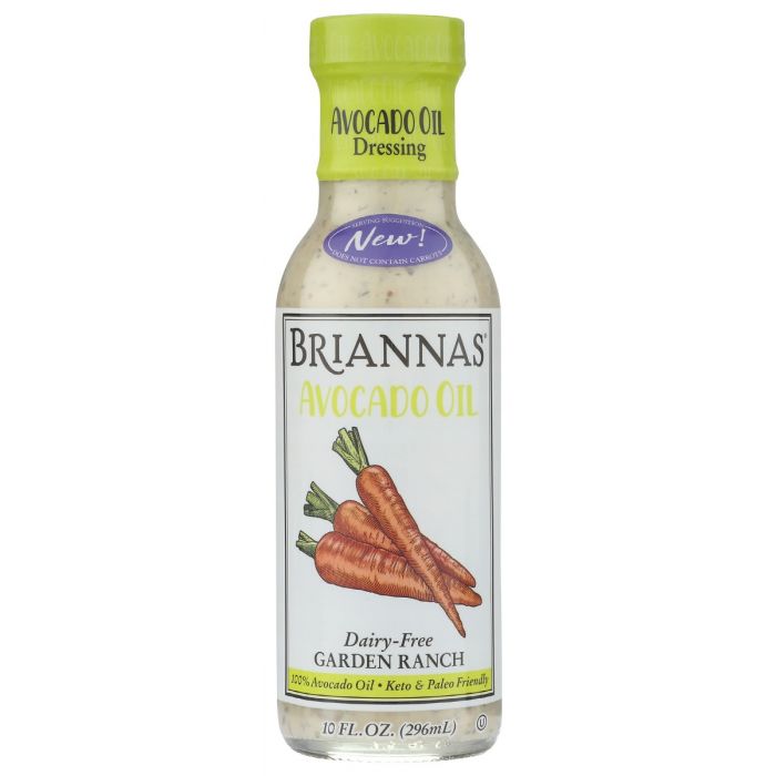 BRIANNAS: Dairy Free Garden Ranch Avocado Oil Dressing, 10 oz