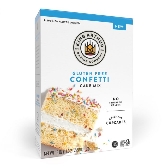 KING ARTHUR: Mix Cake Confetti Gf, 18 oz