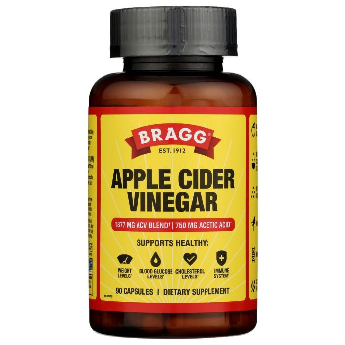 BRAGG: Apple Cider Vinegar Capsules, 90 cp